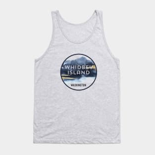 Whidbey Island Washington Watercolor Design Souvenir Tank Top